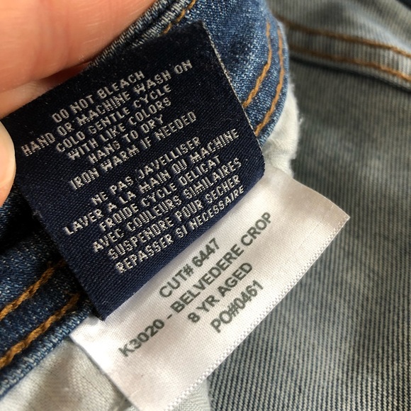 Fidelity Jeans, Belvedere Crop, Mid Rise, Size 30 - Picture 7 of 10